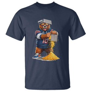Savage Bear Grating Cheese Graphic T Shirt Funny Rivalry Football Fans TS02 Navy Print Your Wear