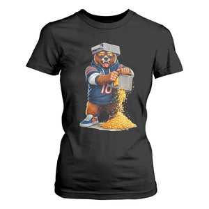 Savage Bear Grating Cheese Graphic T Shirt For Women Funny Rivalry Football Fans TS02 Black Print Your Wear