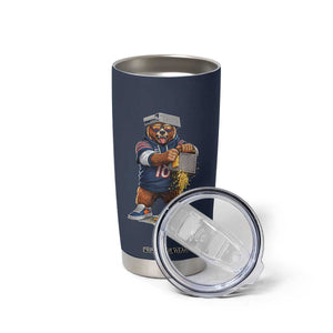 Savage Bear Grating Cheese Graphic Tumbler Cup Funny Rivalry Football Fans TS02 Print Your Wear