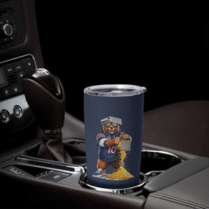 Savage Bear Grating Cheese Graphic Tumbler Cup Funny Rivalry Football Fans TS02 Print Your Wear