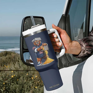 Savage Bear Grating Cheese Graphic Tumbler With Handle Funny Rivalry Football Fans TS02 Print Your Wear