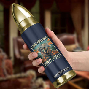 Grate Adventure at Mount Cheesy Vintage Hiking Bear Bullet Tumbler Cheese Grate Pun Parody for Foorball Fans TS02 Print Your Wear