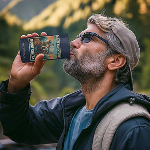 Grate Adventure at Mount Cheesy Vintage Hiking Bear 4 in 1 Can Cooler Tumbler Cheese Grate Pun Parody for Foorball Fans TS02 Print Your Wear