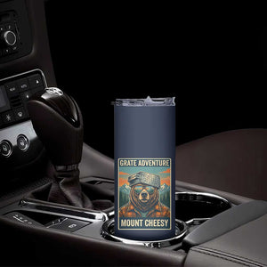 Grate Adventure at Mount Cheesy Vintage Hiking Bear Skinny Tumbler Cheese Grate Pun Parody for Foorball Fans TS02 Print Your Wear