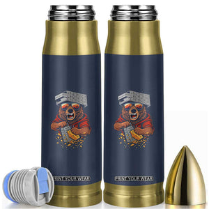 Angry Bear Grating Cheese Bullet Tumbler Grater Rage Crushing for Fierce Football Fans TS02 Navy Print Your Wear