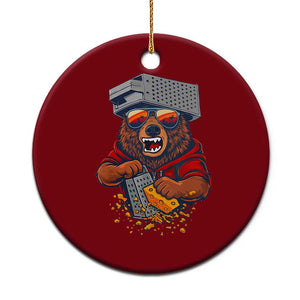 Angry Bear Grating Cheese Ceramic Ornament Grater Rage Crushing for Fierce Football Fans TS02 1pc Red Print Your Wear