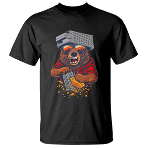 Angry Bear Grating Cheese T Shirt Grater Rage Crushing for Fierce Football Fans TS02 Black Print Your Wear