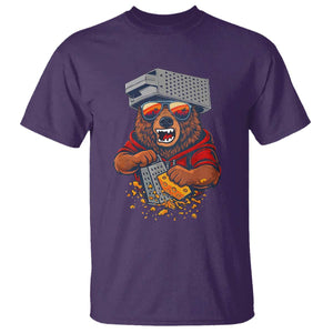 Angry Bear Grating Cheese T Shirt Grater Rage Crushing for Fierce Football Fans TS02 Purple Print Your Wear