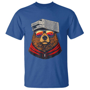 Cheese Grater Bear in Beast Mode T Shirt Funny Rivalry Art for Hardcore Football Fans TS02 Royal Blue Print Your Wear