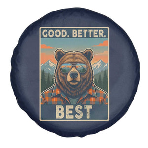 Good Better Best Motivational Hiking Bear Spare Tire Cover Outdoor Adventure Poster Graphic TS02 Print Your Wear