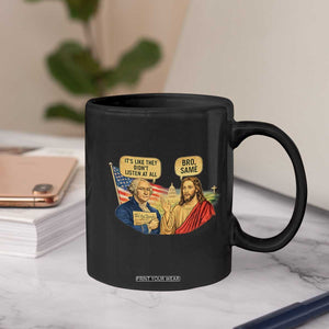 Funny George Washington and Jesus Conversation Coffee Mug Patriotic Commentary Historical Icons TS02 Print Your Wear