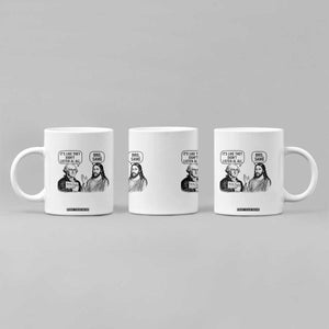 Funny George Washington and Jesus Satire Coffee Mug Political Commentary Founding Fathers and Faith TS02 Print Your Wear