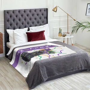 Black Cat Mardi Gras Welcome Throw Blanket New Orleans Carnival Yard Decoration TS02 Print Your Wear