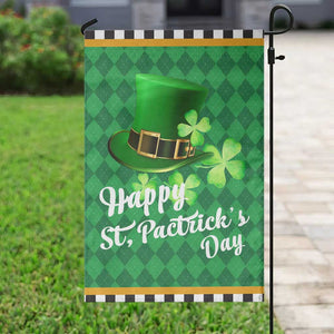 Green Leprechaun Hat Garden Flag St. Patricks Day Outdoor Decor TS02 Print Your Wear