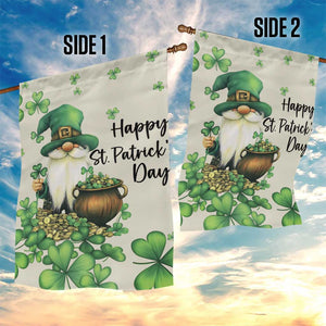 St. Patricks Day Gnome Garden Flag Lucky Clover Decor TS02 Print Your Wear