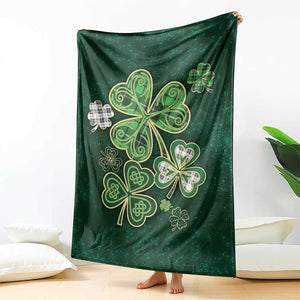 Lucky Shamrock Celtic Art Throw Blanket Happy St. Patricks Day TS02 Print Your Wear
