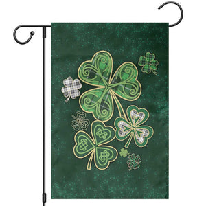 Lucky Shamrock Celtic Art Garden Flag Happy St. Patricks Day TS02 Irish Green Print Your Wear
