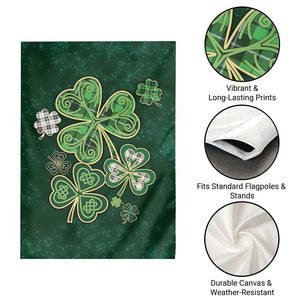 Lucky Shamrock Celtic Art Garden Flag Happy St. Patricks Day TS02 Print Your Wear