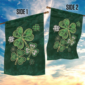 Lucky Shamrock Celtic Art Garden Flag Happy St. Patricks Day TS02 Print Your Wear