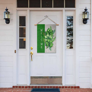 Lucky Shamrocks Welcome Garden Flag Green Buffalo Plaid Holiday Yard Decor TS02 Print Your Wear