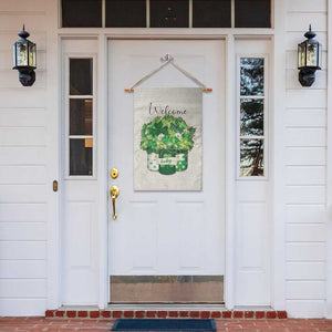 Lucky Irish Shamrocks Mason Jar Garden Flag Clovers St. Patricks Day Welcome Yard Decor TS02 Print Your Wear