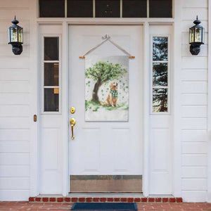 St. Patrick's Day Golden Retriever Welcome Garden Flag Lucky Shamrocks Dog Lover TS02 Print Your Wear