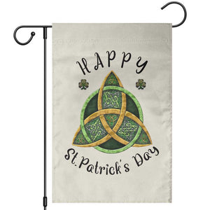 Celtic Knot Trinity Garden Flag Happy St Patricks Day Lucky Shamrocks TS02 Sand Print Your Wear