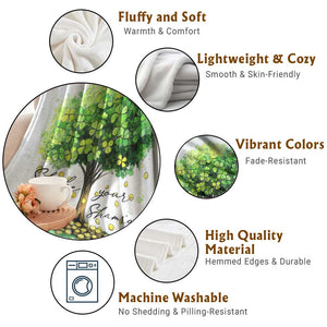 Shake Your Shamrocks Tree Throw Blanket Irish Lucky Happy St Patricks Day TS02 Print Your Wear