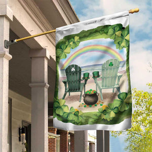 Lucky Shamrocks Beach Vibe Garden Flag TS02 Print Your Wear