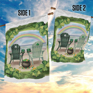 Lucky Shamrocks Beach Vibe Garden Flag TS02 Print Your Wear