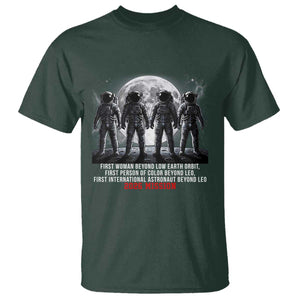 Historic 2026 Lunar Mission Crew Celebration T Shirt Proud To Be Beyond Low Earth Orbit TS02 Dark Forest Green Print Your Wear