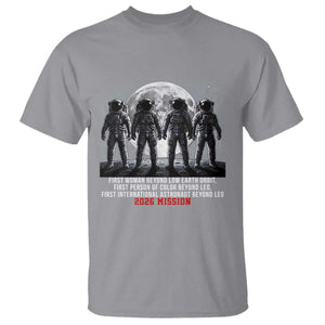 Historic 2026 Lunar Mission Crew Celebration T Shirt Proud To Be Beyond Low Earth Orbit TS02 Sport Gray Print Your Wear