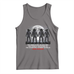 Historic 2026 Lunar Mission Crew Celebration Tank Top Proud To Be Beyond Low Earth Orbit TS02 Deep Heather Print Your Wear