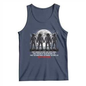 Historic 2026 Lunar Mission Crew Celebration Tank Top Proud To Be Beyond Low Earth Orbit TS02 Navy Print Your Wear