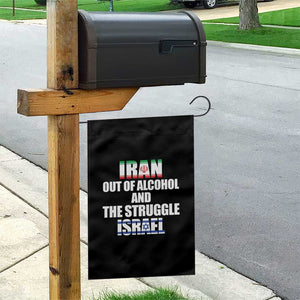 Iran Out Of Alcohol And The Struggle Israel Flag Garden Flag Funny Wordplay Political Satire TS02 Print Your Wear