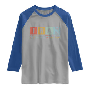 Iran The War Is Meant To Be Continuous Vintage Graphic Raglan Shirt Orwell Quotes Geopolitical Satire TS02 Sport Gray Royal Print Your Wear