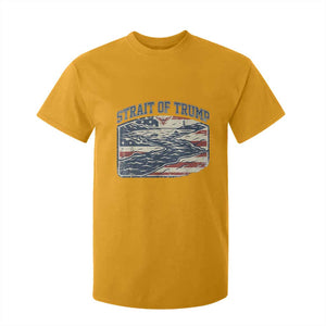 Strait of Trump 2026 Vintage Old Americana T Shirt For Kid American Flag Nautical Patriotic Graphic TS02 Gold Print Your Wear