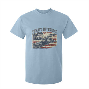 Strait of Trump 2026 Vintage Old Americana T Shirt For Kid American Flag Nautical Patriotic Graphic TS02 Light Blue Print Your Wear
