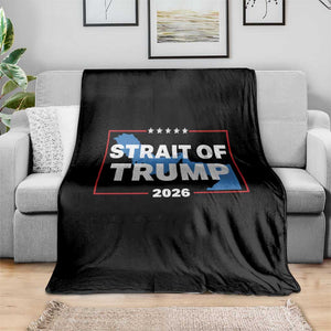 Strait of Trump 2026 Throw Blanket Middle East Map Political Graphic TS02 Print Your Wear