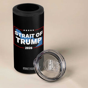 Strait of Trump 2026 4 in 1 Can Cooler Tumbler Middle East Map Political Graphic TS02 Print Your Wear