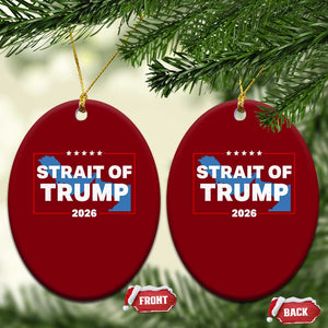Strait of Trump 2026 Ceramic Ornament Middle East Map Political Graphic TS02 Print Your Wear