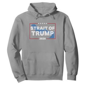Strait of Trump 2026 Hoodie Middle East Map Political Graphic TS02 Sport Gray Print Your Wear