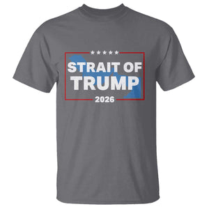 Strait of Trump 2026 T Shirt Middle East Map Political Graphic TS02 Charcoal Print Your Wear