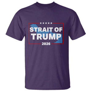 Strait of Trump 2026 T Shirt Middle East Map Political Graphic TS02 Purple Print Your Wear