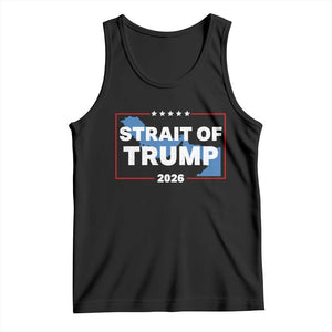 Strait of Trump 2026 Tank Top Middle East Map Political Graphic TS02 Black Print Your Wear