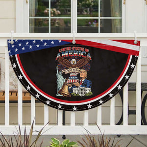 USA 250 Year Birthday America Celebration Patriotic Fan Flag Eagle and Liberty Bday Cake Politics