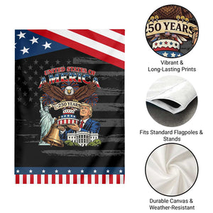 USA 250 Year Birthday Patriotic Celebration Patriotic Garden Flag Trump Eagle and Liberty Bday Cake TS02 Print Your Wear
