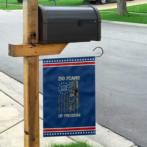 250 Years of Freedom Camo Flag Patriotic Garden Flag We The People Second Amendment 1776-2026 Patriotic TS02 Classic Blue Red Print Your Wear