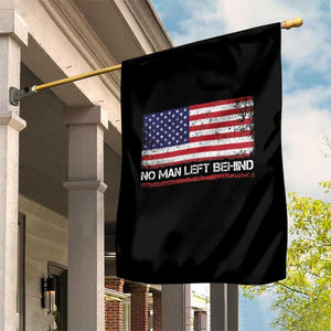No Man Left Behind Distressed USA Flag Garden Flag Patriotic US Military Brotherhood TS02 Print Your Wear