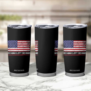 No Man Left Behind Distressed USA Flag Tumbler Cup Patriotic US Military Brotherhood TS02 Print Your Wear